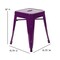 Flash Furniture 4  Inch Purple Metal Stool, PK4 ET-BT3503-18-PR-GG - alternate 7
